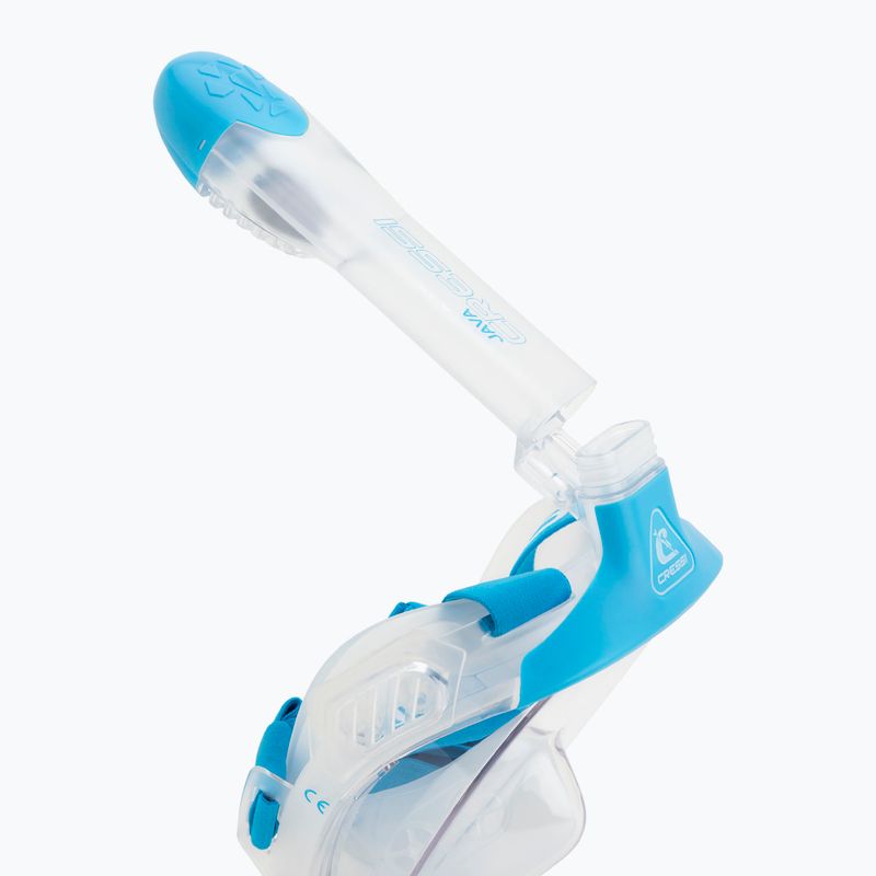 Celotvárová maska na šnorchlovanie Cressi Java Full Face clear/blue 7