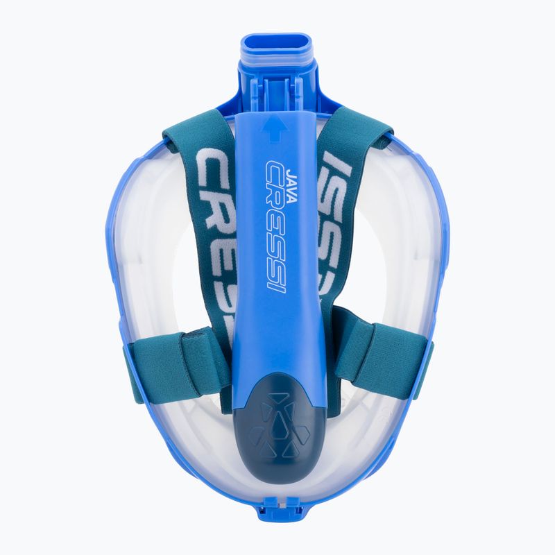 Celotvárová maska na šnorchlovanie Cressi Java Full Face blue/blue navy 5