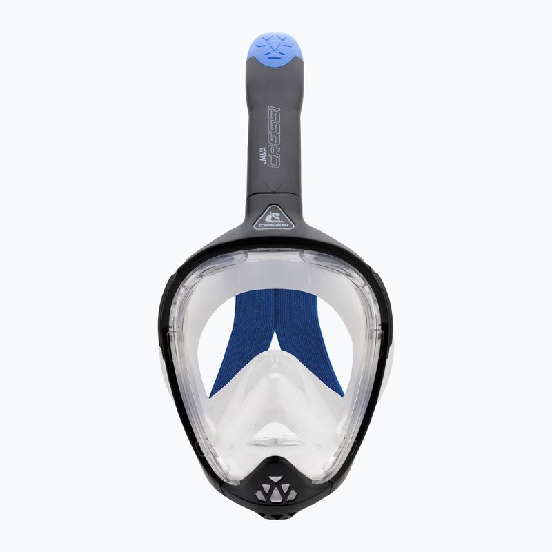 Celotvárová maska na šnorchlovanie Cressi Java Full Face black/blue 3