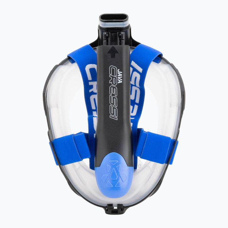 Celotvárová maska na šnorchlovanie Cressi Java Full Face black/blue 5