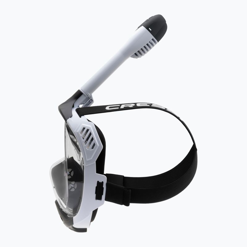 Celotvárová maska na šnorchlovanie Cressi Java Full Face white/black 5