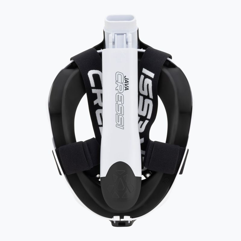 Celotvárová maska na šnorchlovanie Cressi Java Full Face white/black 6