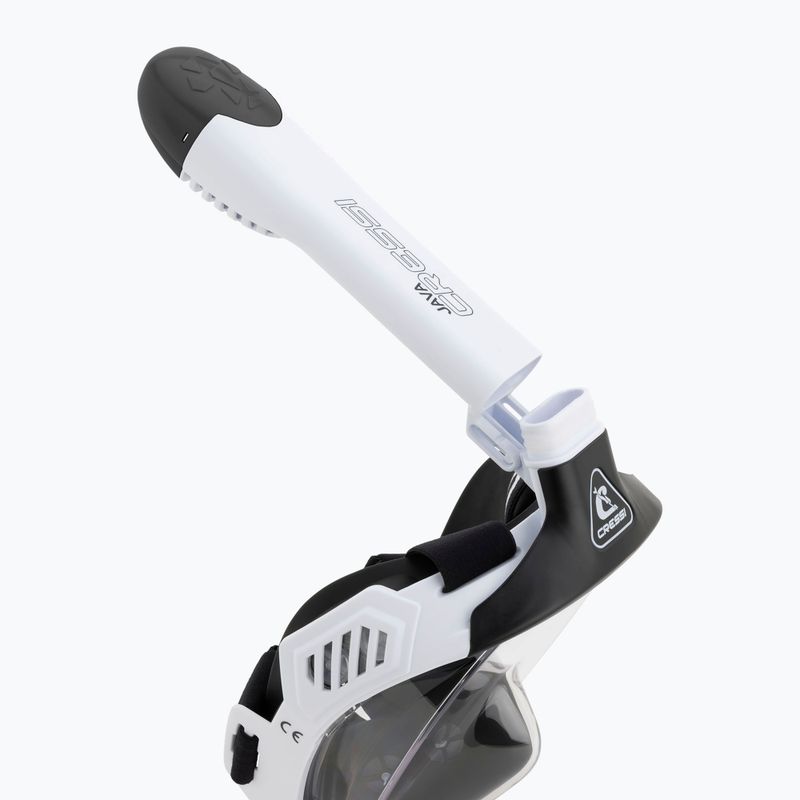 Celotvárová maska na šnorchlovanie Cressi Java Full Face white/black 7