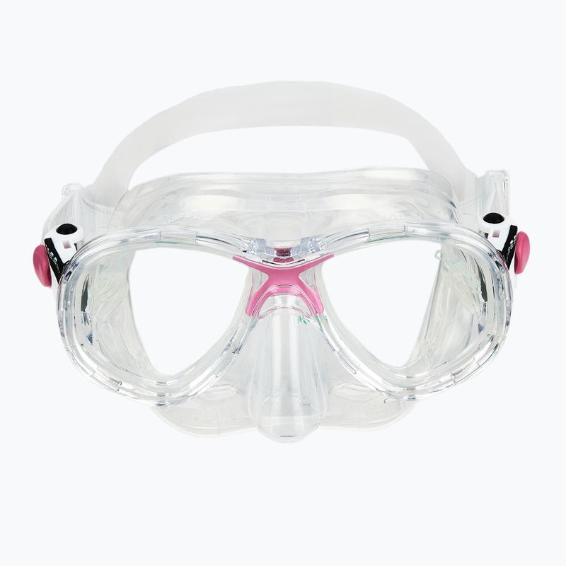 Potápačská súprava Cressi Marea + Seal Dry Jr clear/pink 4