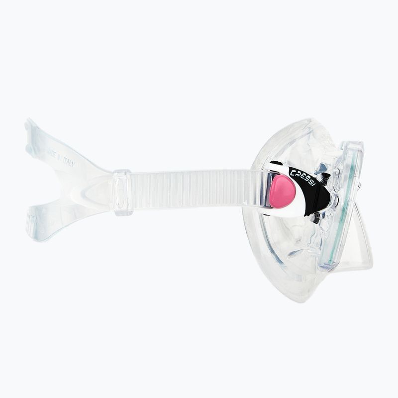 Potápačská súprava Cressi Marea + Seal Dry Jr clear/pink 5