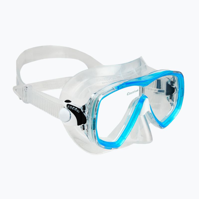 Potápačská súprava Cressi Estrella + Seal Dry clear/aquamarine 2