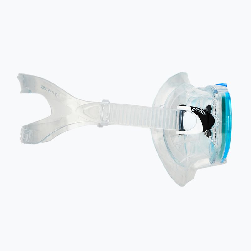 Potápačská súprava Cressi Estrella + Seal Dry clear/aquamarine 5