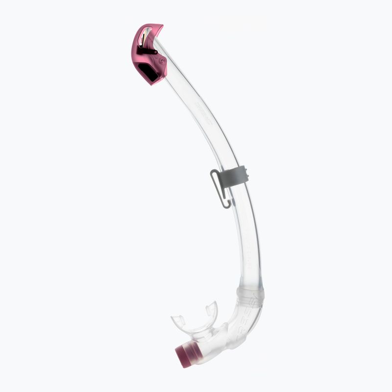 Detský šnorchel Cressi Seal Dry clear/pink