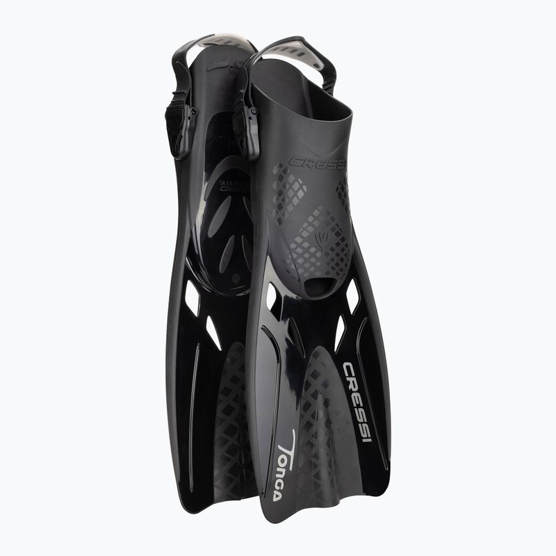 Potápačská súprava Cressi Baron + Tonga black/black/black 2