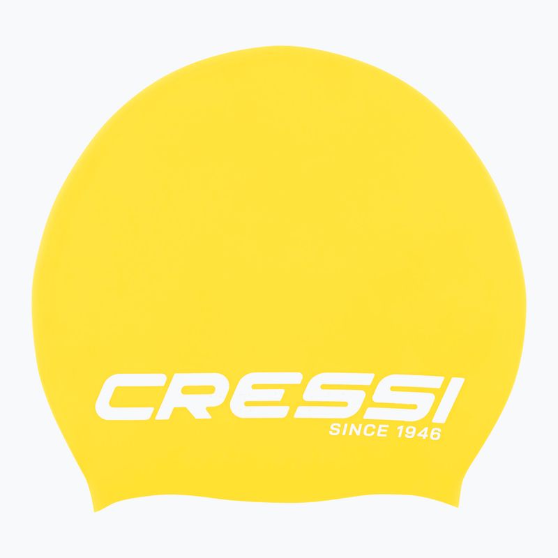 Kúpacia čiapka Cressi Loira Long Hair žltá/biela