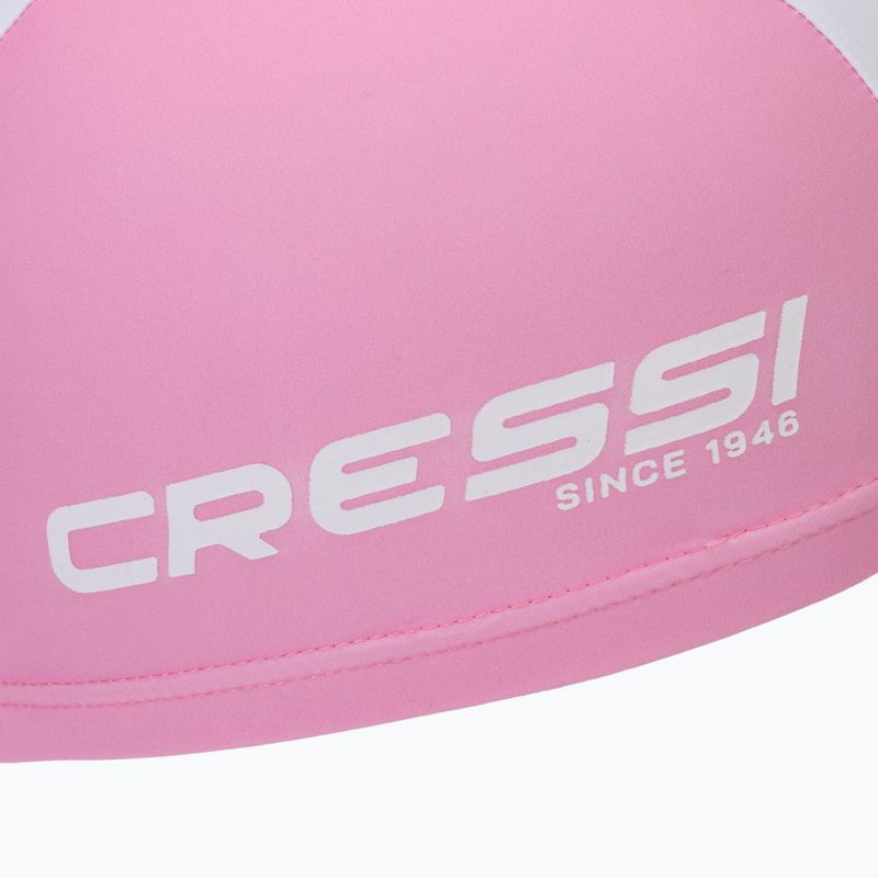 Detská plavecká čiapka Cressi Tago ružovo-biela 3