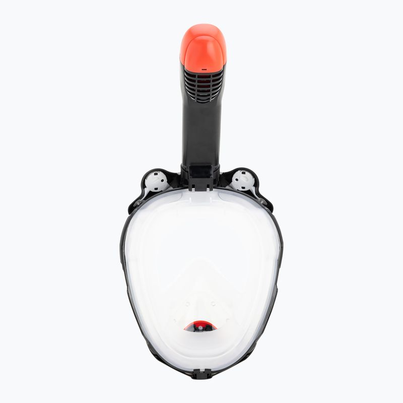 Detská celotvárová maska na šnorchlovanie Cressi Kiddy Full Face Jr black/clear/red 6