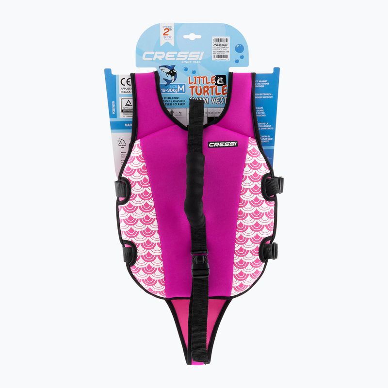 Detská plávacia vesta Cressi Little Turtle lilac/pink 5