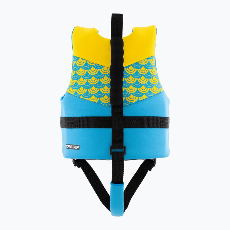 Detská plavecká vesta Cressi Froggy azure/yellow 2