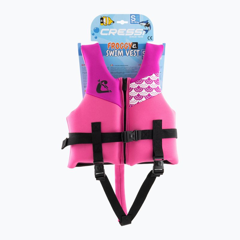 Detská plavecká vesta Cressi Froggy pink/lilac 5