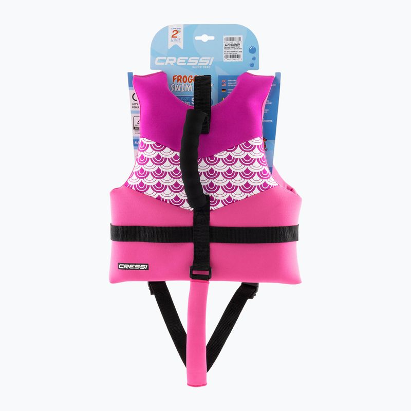 Detská bezpečnostná vesta Cressi Froggy pink/lilac 6