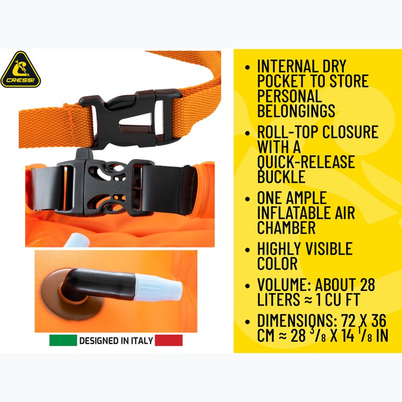 Záchranná bójka Cressi Glide orange 10