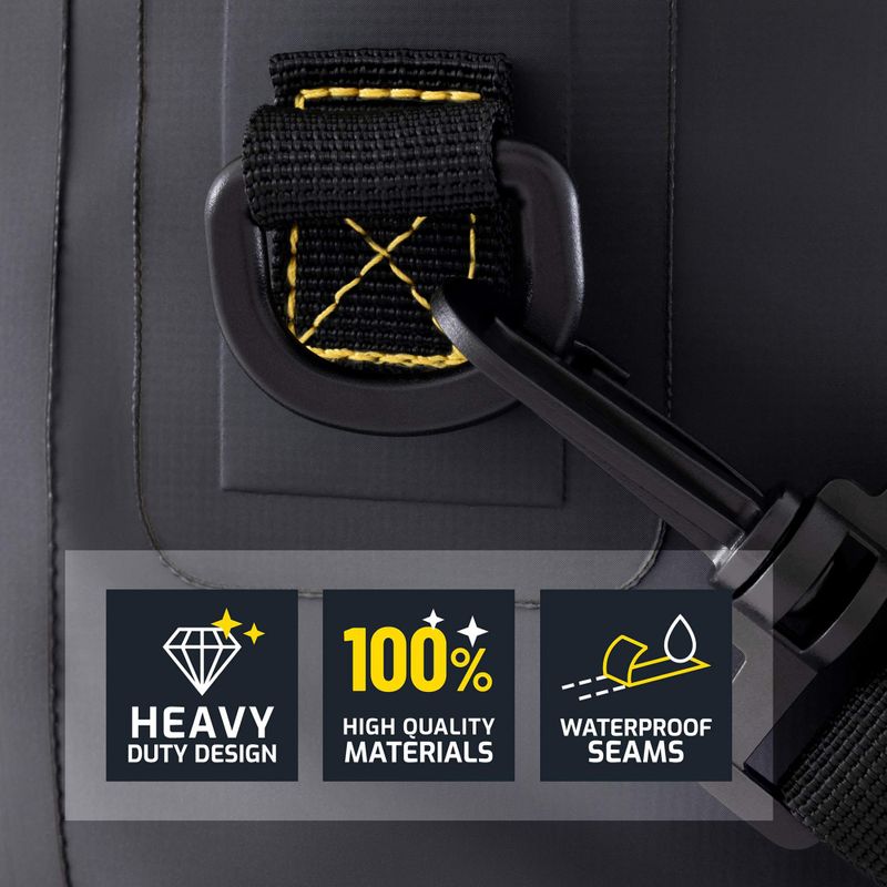 Vodotesný vak Cressi Ocelot Dry Bag 10 l black/yellow 5