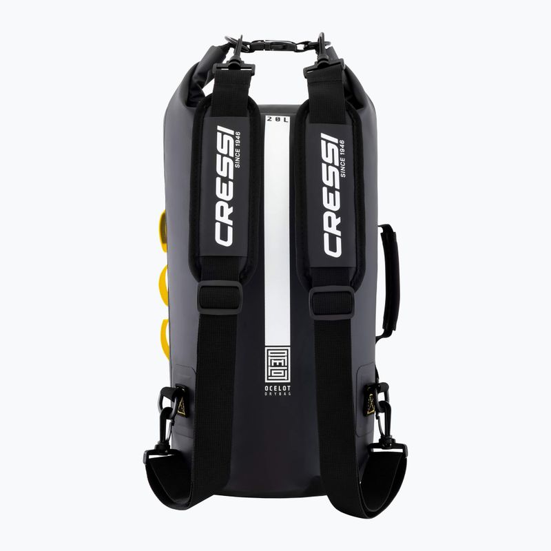 Vodotesný vak Cressi Ocelot Dry Bag 20 l black/yellow 2