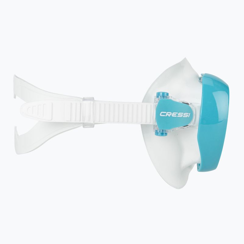 Dámska potápačská maska Cressi Honey 420 UV white/aquamarine/blue/orange 3