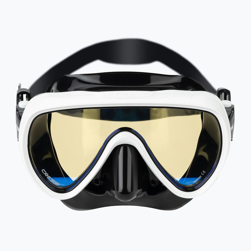 Dámska potápačská maska Cressi Honey 420 UV black/white/yellow/blue 2