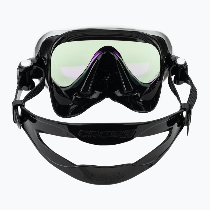 Dámska potápačská maska Cressi Honey 420 UV black/white/blue/orange 4