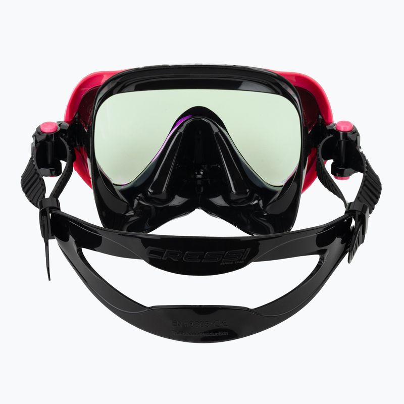 Dámska potápačská maska Cressi Honey 420 UV black/fuchsia/blue/orange 4