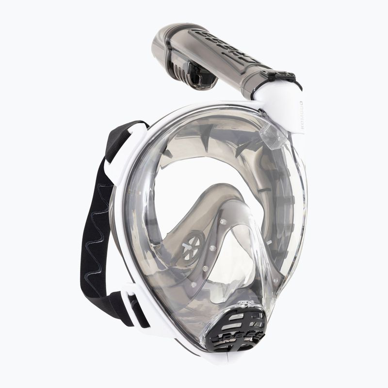 Celotvárová maska na šnorchlovanie Cressi Komodo Full Face white/black