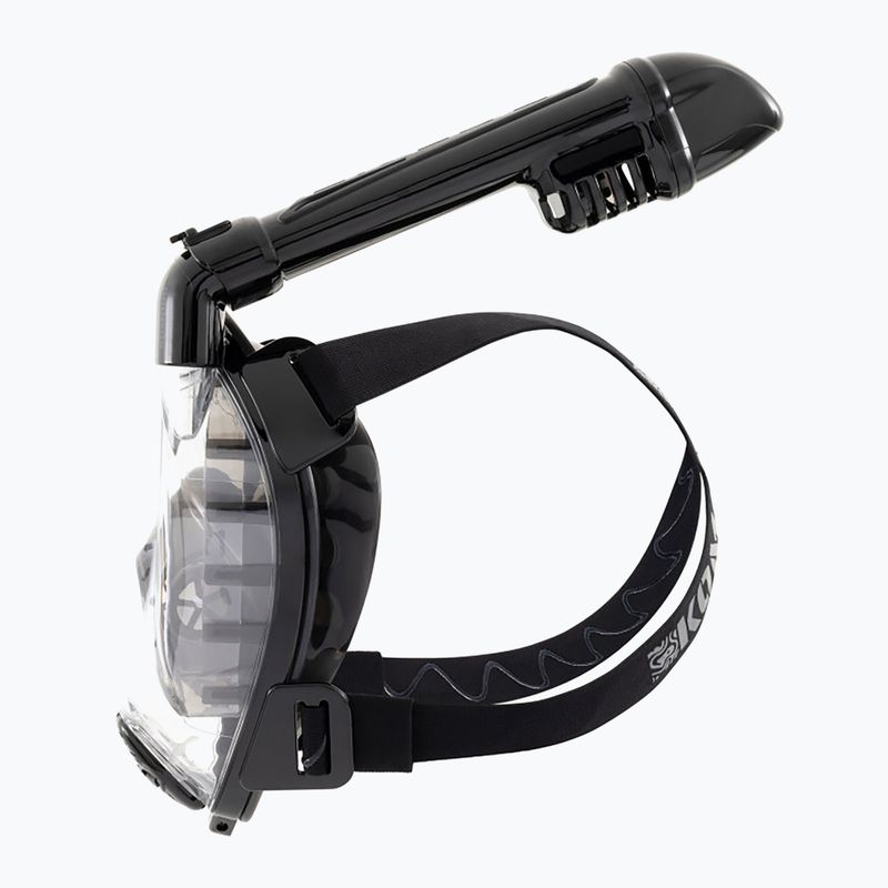 Celotvárová maska na šnorchlovanie Cressi Komodo Full Face black/black 5