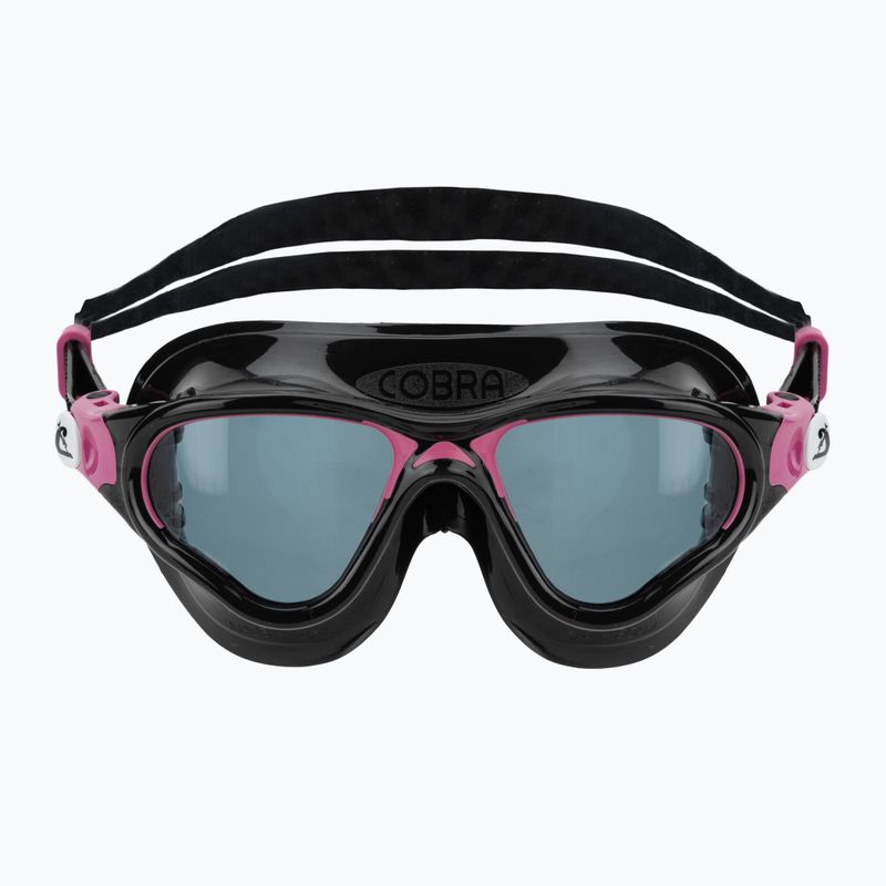 Plavecké okuliare Cressi Cobra black/black/pink smoked 2