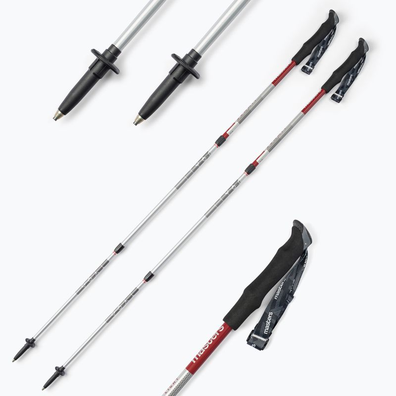 Masters Nordic walking palice Trekking Pole Summit Light red 01S4419 7