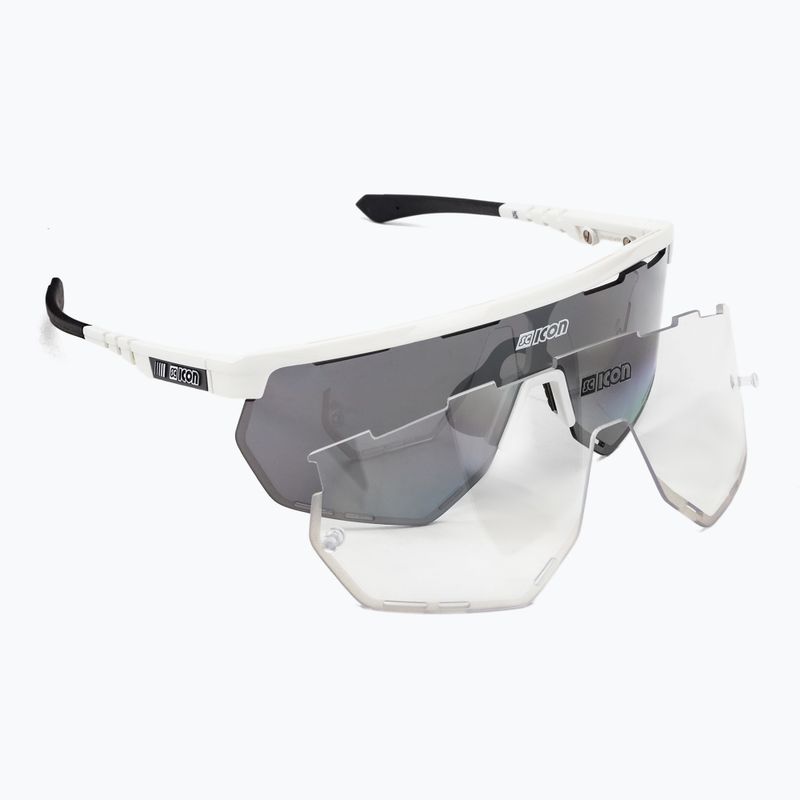 Cyklistické okuliare SCICON Aerowing white gloss/scnpp multimirror silver EY26080802