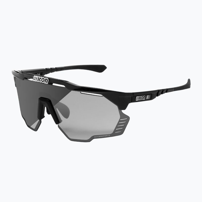 SCICON Aeroshade Kunken čierne lesklé/scnpp fotokromatické strieborné cyklistické okuliare EY31010200 2