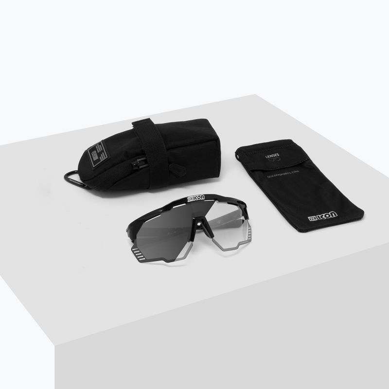 SCICON Aeroshade Kunken čierne lesklé/scnpp fotokromatické strieborné cyklistické okuliare EY31010200 7