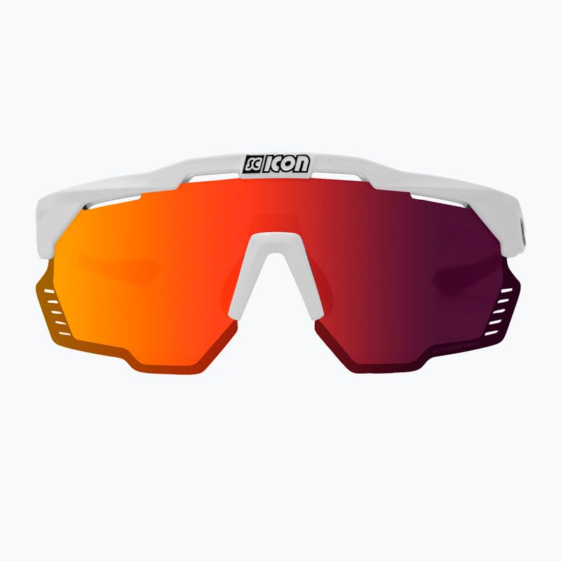 SCICON Aeroshade Kunken white gloss/scnpp multimirror red cyklistické okuliare EY31060800 3