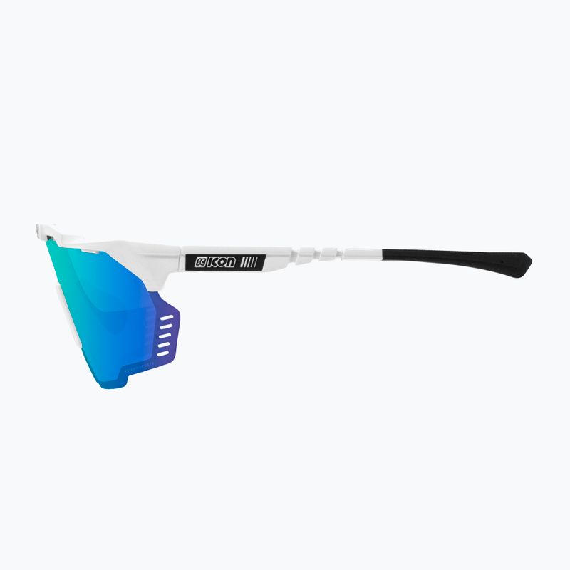 SCICON Aeroshade Kunken white gloss/scnpp multimirror blue cyklistické okuliare EY31030800 4
