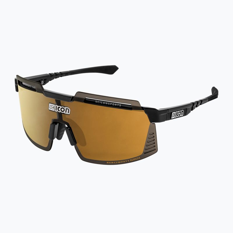 Cyklistické okuliare SCICON Aerowatt Foza čierny lesk/scnpp multimirror bronz EY38070200 2