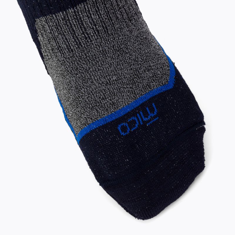 Mico Medium Weight Trek Crew Extra Dry trekingové ponožky navy blue CA358 4