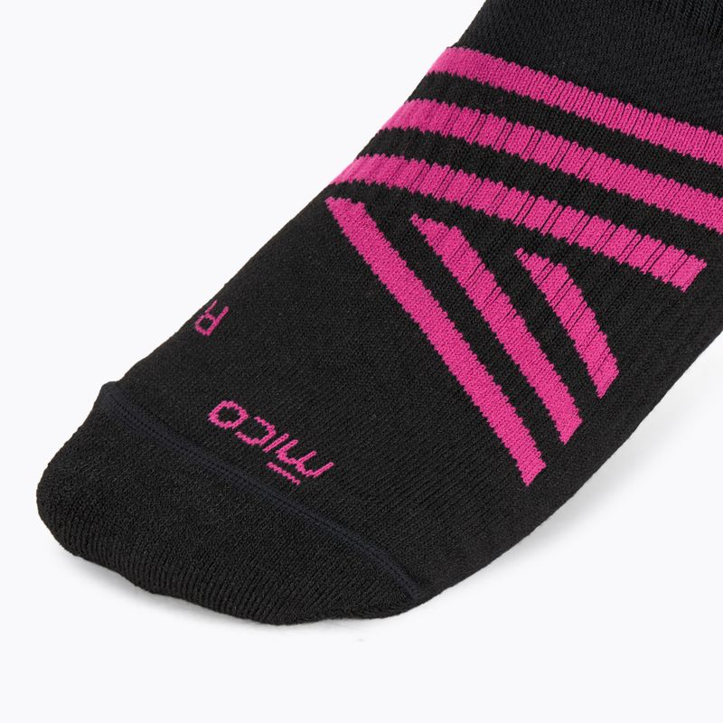 Lyžiarske ponožky Mico Heavy Weight Superthermo Primaloft Merino Ski black fuchsia 3