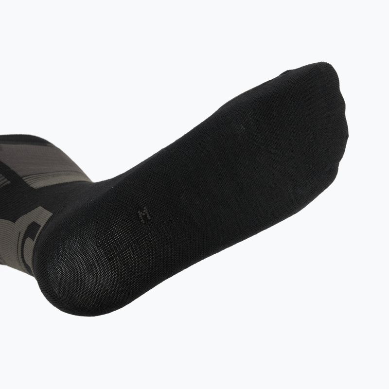 Lyžiarske ponožky  Mico Light Weight Superthermo Natural Merino Ski black gray 4