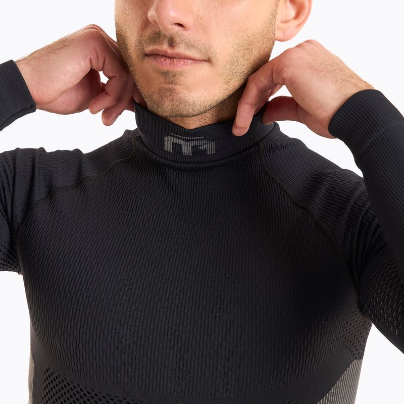 Pánska termoakčná mikina Mico M1 Mock Neck nero 3