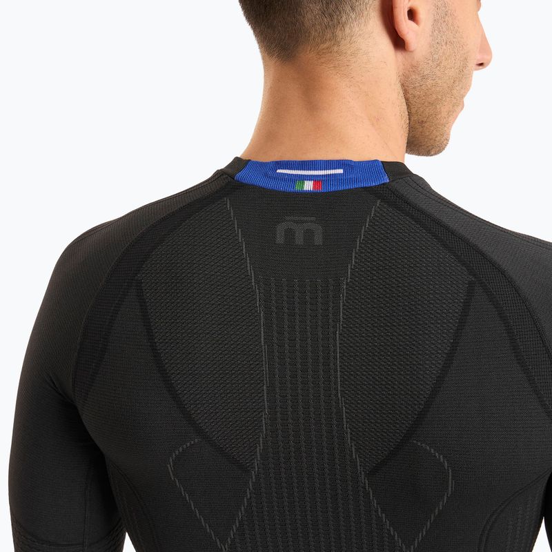 Pánska termoakčná mikina Mico Odor Zero Round Neck nero 3