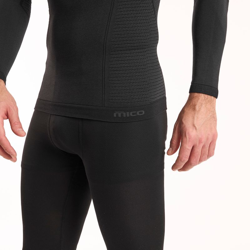 Pánska termoakčná mikina Mico Odor Zero Round Neck nero 4