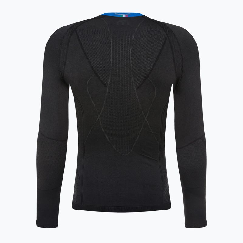 Pánska termoakčná mikina Mico Odor Zero Round Neck nero 7