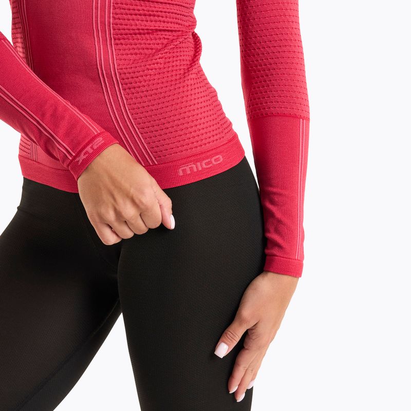 Dámska termoakčná mikina Mico Odor Zero Round Neck fresia 4