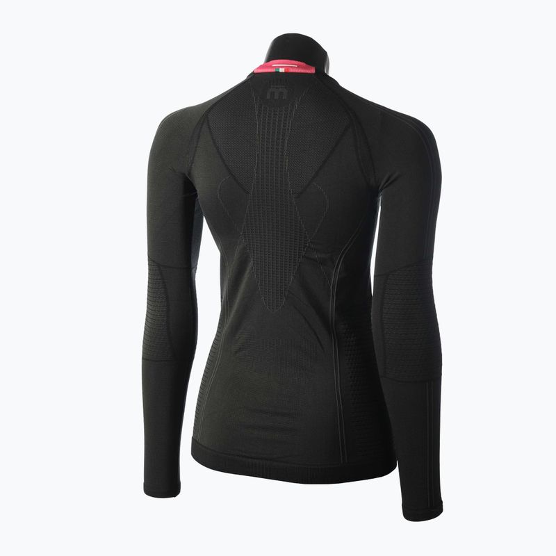Dámske termotričko Mico Odor Zero Round Neck čierne IN1455 2