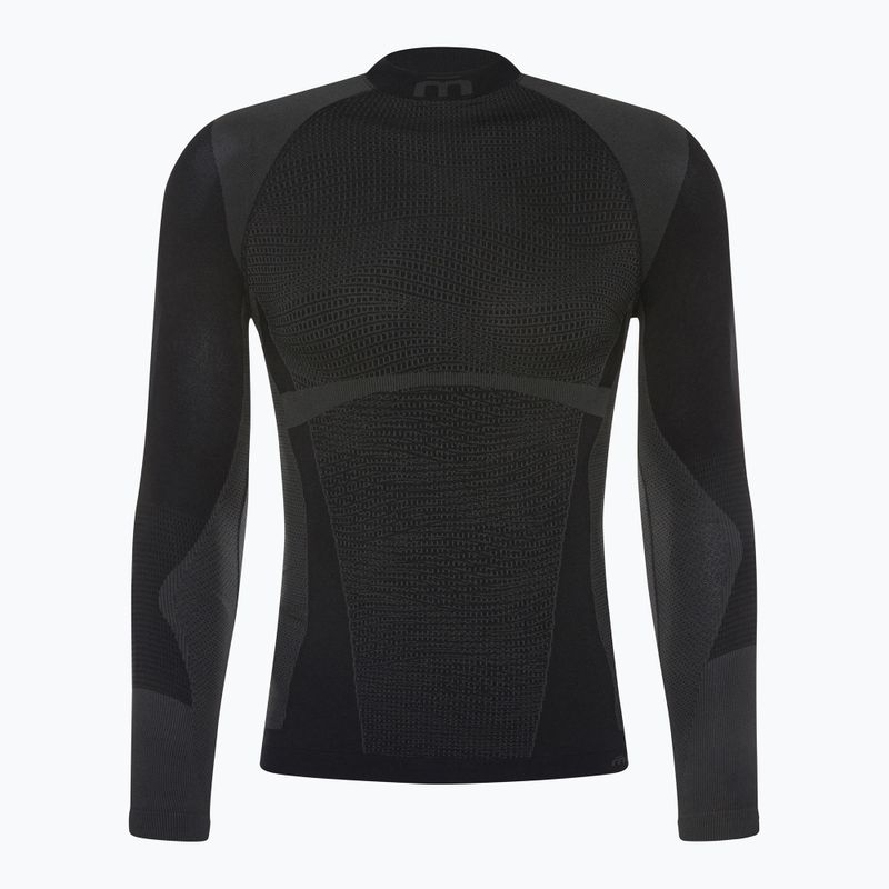 Pánske termotričko Mico Warm Control Mock Neck čierne IN1851 6