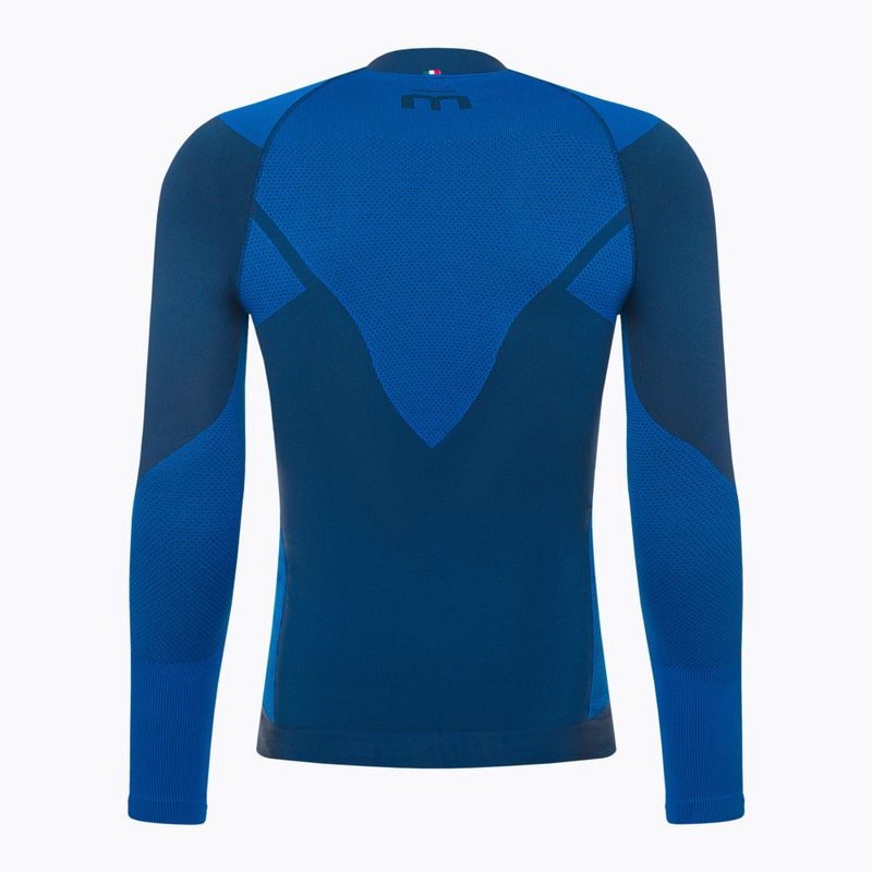 Pánske termotričko Mico Warm Control Zip Neck modré IN1852 2