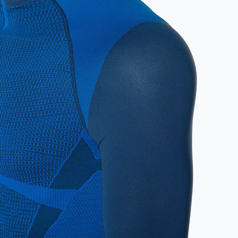 Pánske termotričko Mico Warm Control Zip Neck modré IN1852 3