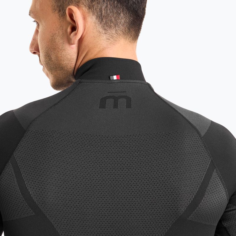 Pánska termoakčná mikina Mico Warm Control Zip Neck nero 4